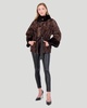 lamb jacket with mink collar