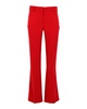 boot-cut trousers in red viscose