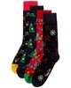 set of 4 holiday sock