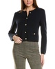 cropped crewneck wool jacket