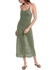 Onia Textured Linen Sweater Scoop Maxi Dress