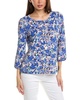 Jones New York Moss Crepe Top