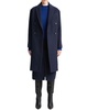 Vince Brushed Wool-Blend Double Breasted Coat