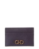 ferragamo gancini leather card holder