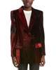 velvet silk-blend blazer