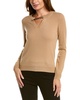 chain trim cashmere sweater