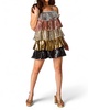 disco tiered sequin short dress in glamour