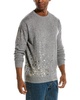 foil wool & cashmere-blend crewneck sweater