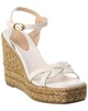 Stuart Weitzman Braida Max Leather Wedge Espadrille