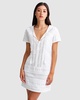 summer forever mini dress - white