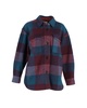 checked harveli jacket in multicolor polyester and wool