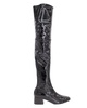 sedona knee boots in black patent leather