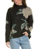 Vince Brushed Floral Alpaca & Wool-Blend Pullover