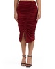 women's ruched matte jersey skirt