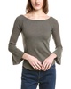 Chaser Love Rib Off Shoulder Raglan Top