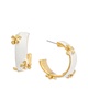 14k flower hoops