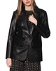 keeley relaxed fit leather blazer