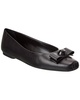 ferragamo pina leather ballet flat