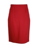 roland mouret arreton pencil skirt in red wool