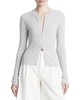 Vince Slim Ribbed Wool-Blend Cardigan