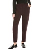 EILEEN FISHER High Waisted Silk Tapered Ankle Pant