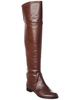 lauren leather over-the-knee boot