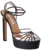 Aquazzura Call Me 130 Leather & Vinyl Platform Sandal