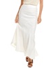 Nicholas Aveline Bias Seamed Linen Midi Skirt