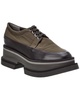 beckt nylon & leather platform oxford