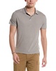 linen-blend polo shirt