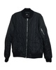 quilted bomber jacket in navy blue polyamide