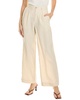 air pleated linen-blend trouser