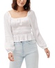 smocked bodice top