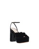 roz knot platform sandal in black