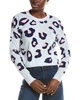 wool & cashmere-blend intarsia leopard jumper