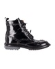 church's angelina studded glossed ankle boots in black leather