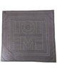 TOTEME Striped Monogram Print Silk Scarf