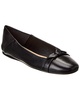 clarita collapsible leather flat