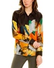 colorful painting print long sleeve shirt