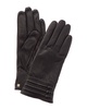 channel quilted cuff cashmere-lined leather gloves