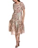 Johnny Was Jungle Paisley Zenovia Silk Midi Dress