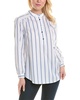 Jones New York Striped Poplin Shirt