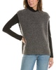 EILEEN FISHER Crochet Mock Neck Alpaca Top