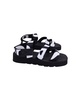 logo-print slingback sandals in black canvas