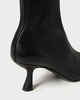 Lambskin Kitten-Heel Booties