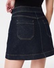 denim mini skirt in raw indigo