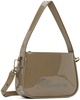 Taupe Small Rhinestone Bag