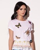 The Jitterbug Embroidered T Shirt - White