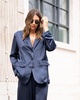 Gigi Silk Jacket - Navy