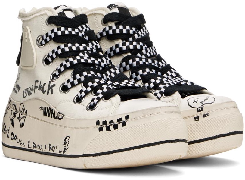 SSENSE Exclusive Off-White Double Grommet Kurt Sneakers